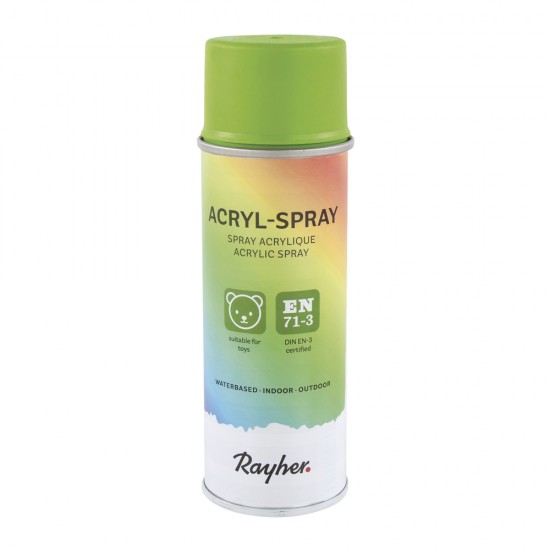 Vopsea acrylica Spray, Rayher, cantitate 200 ml, culoare verde mai