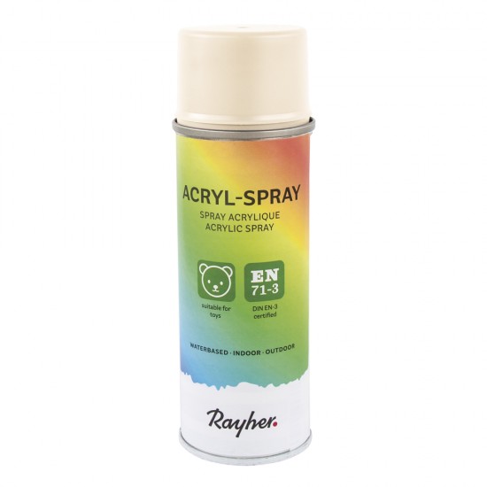 Vopsea acrylica Spray, Rayher, cantitate 200 ml, culoare bej