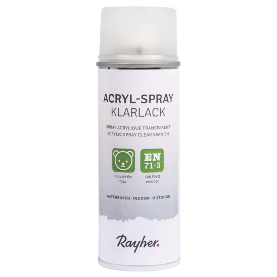 Spray lac acrilic Rayher, transparent, mat, 200ml