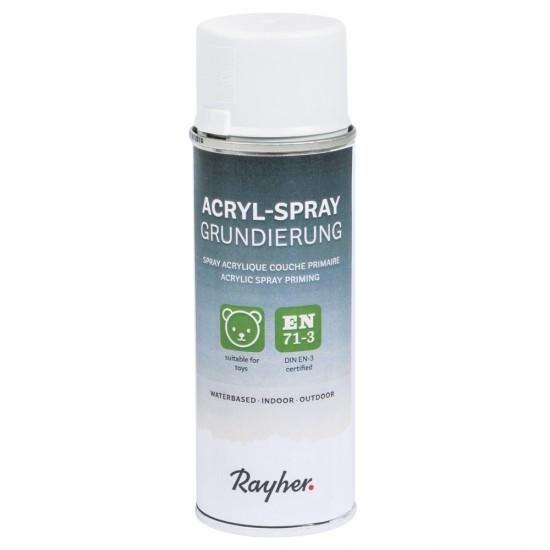 Spray primer acrilic Rayher, gri, 200ml