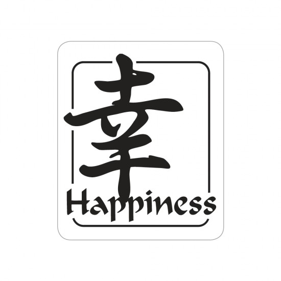 Etichete   Happiness  ,   less is more  , 25x30mm, tab-