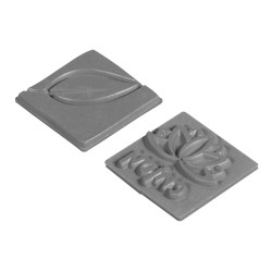 Etichete cauciuc natural, Enjoy + Frunza, 25x25 mm