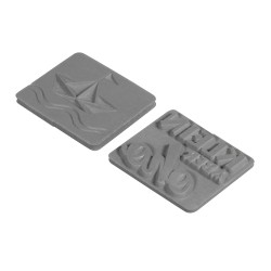 Etichete small ship   Klein aber oho  , 25x30mm, tab-bag