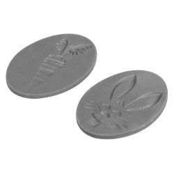 Matrita motiv, Rayher,  Iepuras si morcov , pentru fabricarea sapunului, dimensiune 2,5x3,5 cm Matrita motiv, Rayher,  Iepuras si morcov , pentru fabricarea sapunului, dimensiune 2,5x3,5 cm