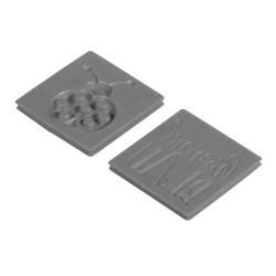 Etichete ladybeetle   himmelBLAU  , 2.5x2.5cm, tab-bag