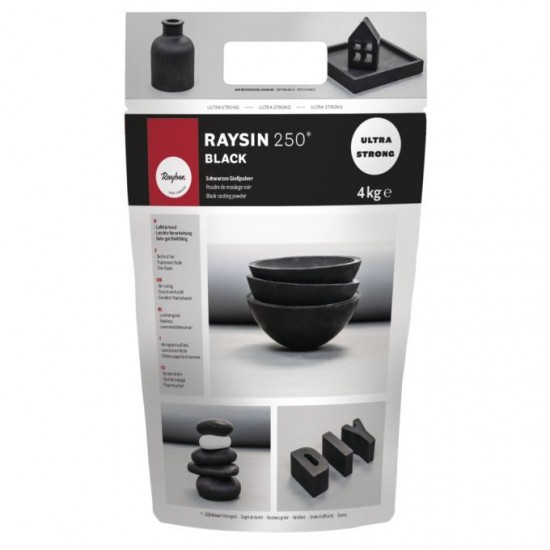 Praf ceramic, Raysin 250 Rayher ,4 kg, negru