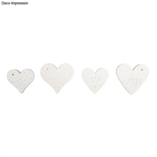 Kit matrita silicon pandantive love, 4 motive, 300 gr praf ceramic Raysin