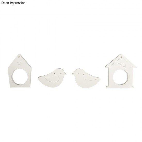 Kit matrita silicon pandantive decorative design primavara, 4 motive, 300 gr praf ceramic Raysin