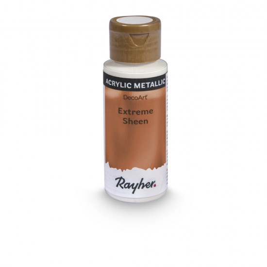 Vopsea acrylica Rayher, Extreme Sheen, metalica, cantitate 59 ml, culoare bronz stralucitor