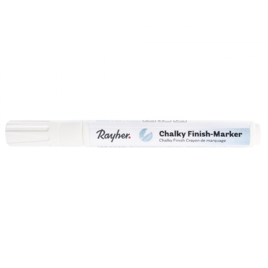 Marker Chalky Finish, culoare alb, varf round 2-4 mm, cu ventil