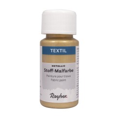 Vopsea pentru textile, 50ml, Rayher , auriu metalic