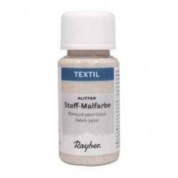 Vopsea pentru textile, 50ml, Rayher , auriu cu sclipici