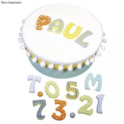 Matrita Rayher, 37 forme, litere/cifre, 2-3 cm