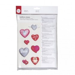 Matrita Rayher, 8 forme, inimi, 3.5-7 cm