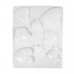 Matrita Rayher, 8 forme, inimi, 3.5-7 cm