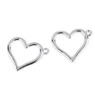 Pandantiv inimioara, 21x25mm