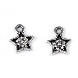 Pandantiv steluta, cu strasuri, 9mm Pandantiv steluta, cu strasuri, 9mm