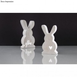 Matrita Rayher, 2 forme, iepurasi, 8x14.5x3 cm/6.5x11.7x3 cm