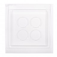 Matrita: farfurie decorativa, 25x25x2cm, 4 forme