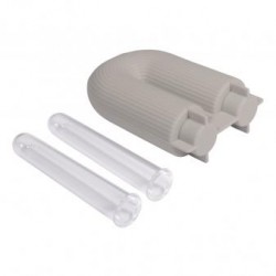Matrita silicon Vază în formă de U, striată, 8,5x3,8x10cm, incl. 2 eprubete, Rayher