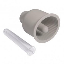 Matrita silicon  VAZA, canelata fin,  Rayher, ø8,3cm, inaltime 9,5cm, 1 eprubeta