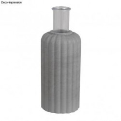 Matrita silicon  VAZA, canelata ,  Rayher, ø 5cm, inaltime 10.2 cm, 1 eprubeta