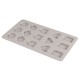 Matrita silicon mini pandantiv, 15 forme, Rayher, 14,5x26x1cm