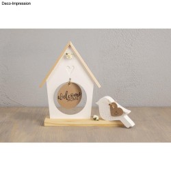 Matrita silicon Casuta pentru pasari + pasare 14,5x26x2cm, 2 forme, Rayher