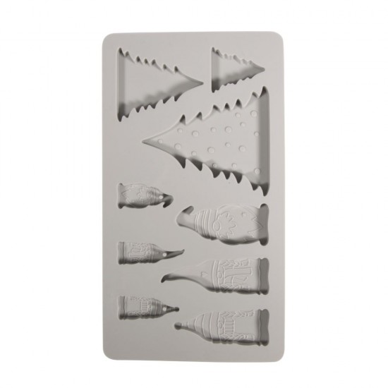 Matrita silicon pitici / brazi, 14,5x26x1cm, 9 forme, Rayher