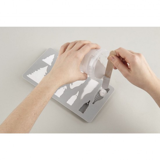 Matrita silicon pitici / brazi, 14,5x26x1cm, 9 forme, Rayher