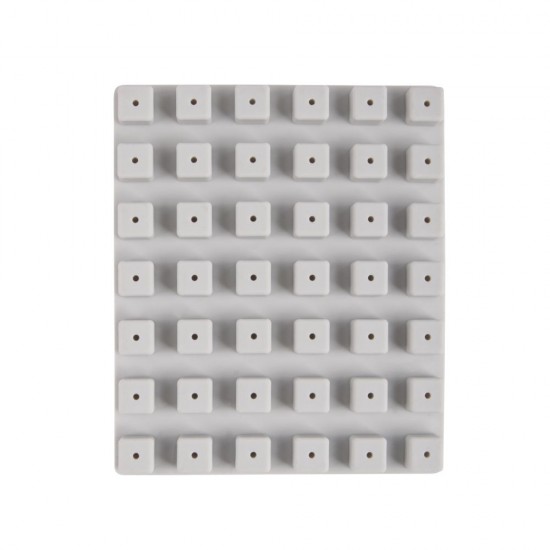 Matrita silicon pentru margele cu alfabet inclusiv numere, 42 de margele, 10x10mm