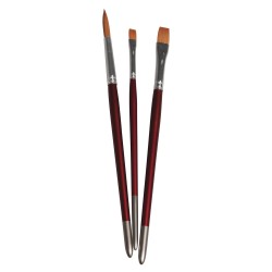 Pensule hobby, par sintetic, FSC 100%, 3 buc/set Pensule hobby, par sintetic, FSC 100%, 3 buc/set