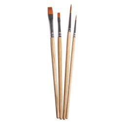 Pensula Rayher, hobby, par sintetic, FSC 100%, 4buc/set Pensula Rayher, hobby, par sintetic, FSC 100%, 4buc/set