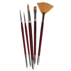 Pensula Rayher, hobby, par sintetic, FSC 100%, 5buc/set Pensula Rayher, hobby, par sintetic, FSC 100%, 5buc/set