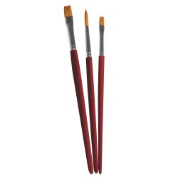 Set de perii de arta, asortat, FSC 100%, tab-bag 3PC Set de perii de arta, asortat, FSC 100%, tab-bag 3PC