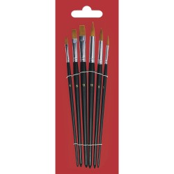 Pensula Rayher, par sintetic, 6buc/set Pensula Rayher, par sintetic, 6buc/set