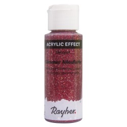 Vopsea cu sclipici de uz general, cherry, bottle 59 ml