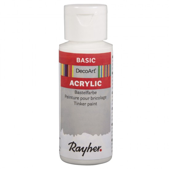 Vopsea acrilica Rayher, white, 59 ml