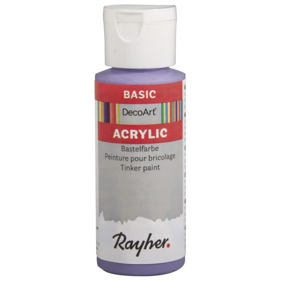 Vopsea acrilica Rayher Basic, liliac, 59 ml