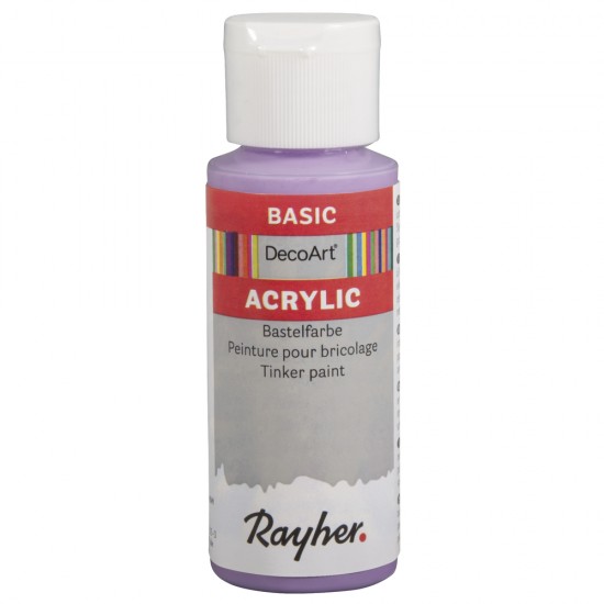 Vopsea acrilica Rayher Basic, lavander, 59 ml