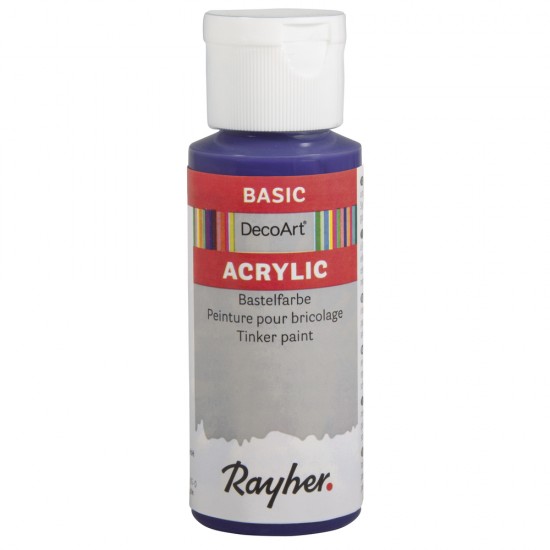 Vopsea acrilica Rayher Basic, plum, 59 ml