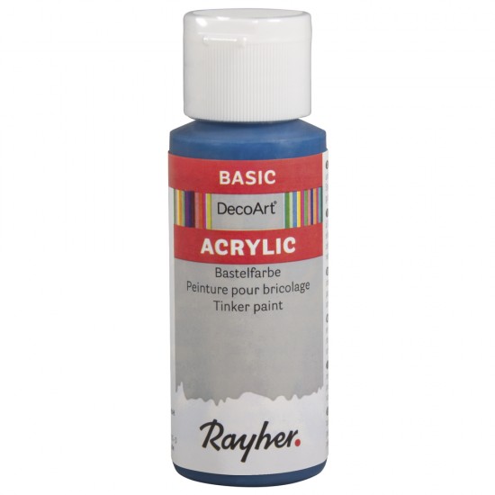 Vopsea acrilica Rayher Basic, azure, 59 ml