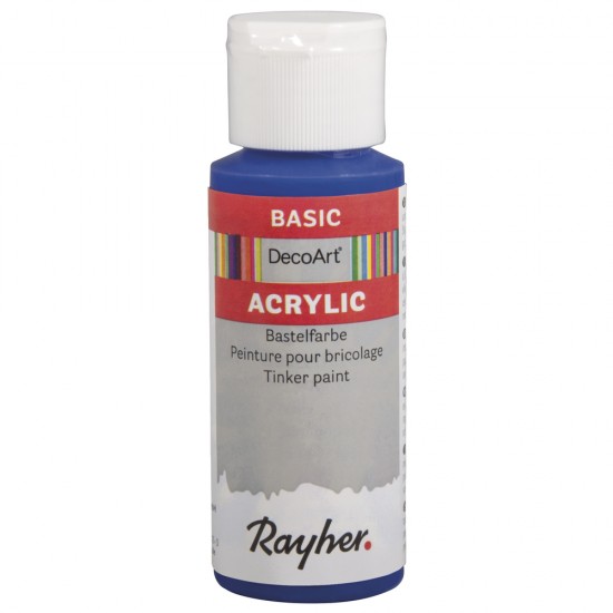 Vopsea acrilica Rayher Basic, ultramarine blue, 59 ml