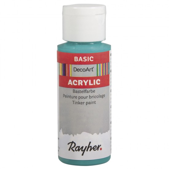 Vopsea acrilica Rayher Basic, indian turquoise, 59 ml