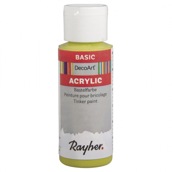 Vopsea acrilica Rayher Basic, pastel green, 59 ml