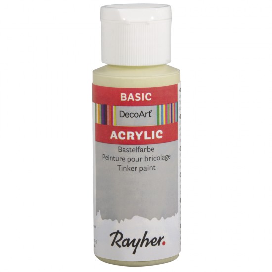 Vopsea acrilica Rayher Basic, lime, 59 ml 