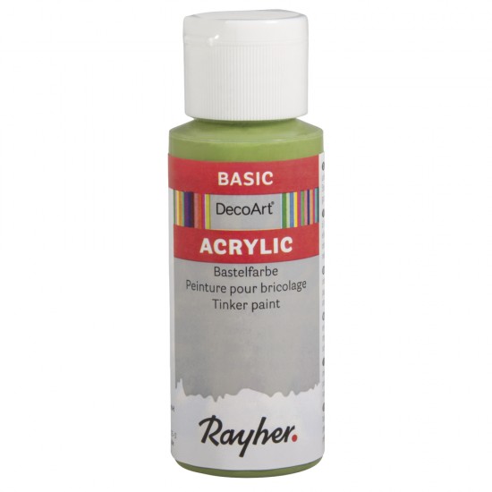 Vopsea acrilica Rayher Basic, hauser light green, 59 ml
