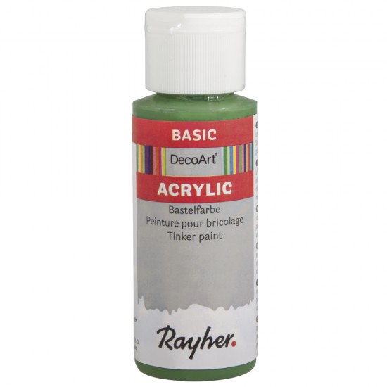 Vopsea acrilica Rayher Basic, garish green, 59 ml
