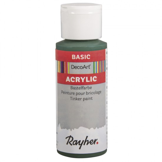 Vopsea acrilica Rayher Basic, black forest, 59 ml