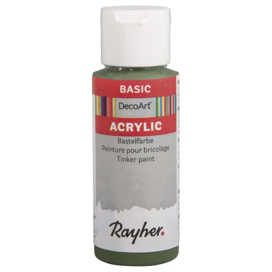 Vopsea acrilica Rayher Basic, artichoke, 59 ml